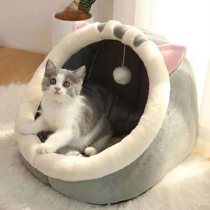 Cama iglu para gatos e cães pequenos