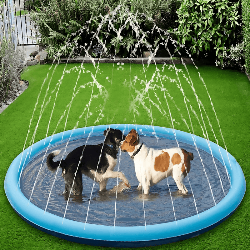 Tapete e brinquedo de água interativo para cães - Piscina pet